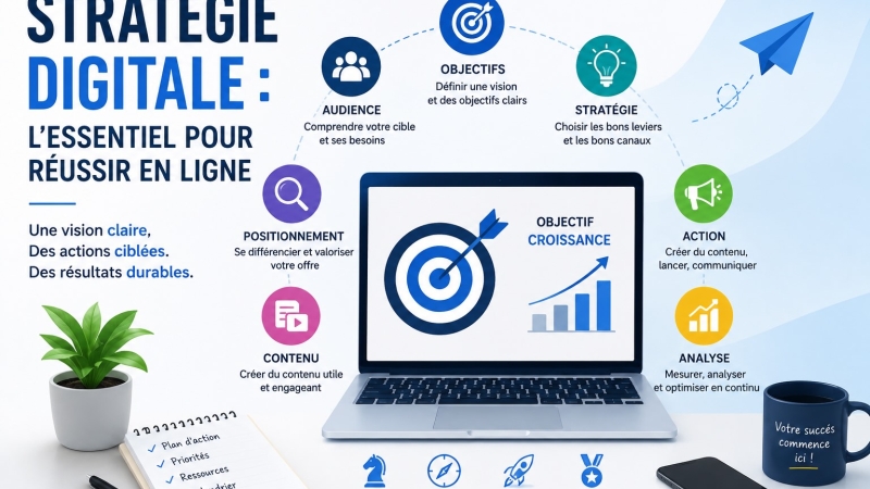 Stratégie digitale : l’essentiel pour réussir en ligne