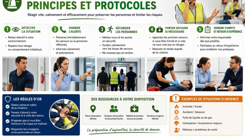 Gestion des situations d’urgence : principes et protocoles